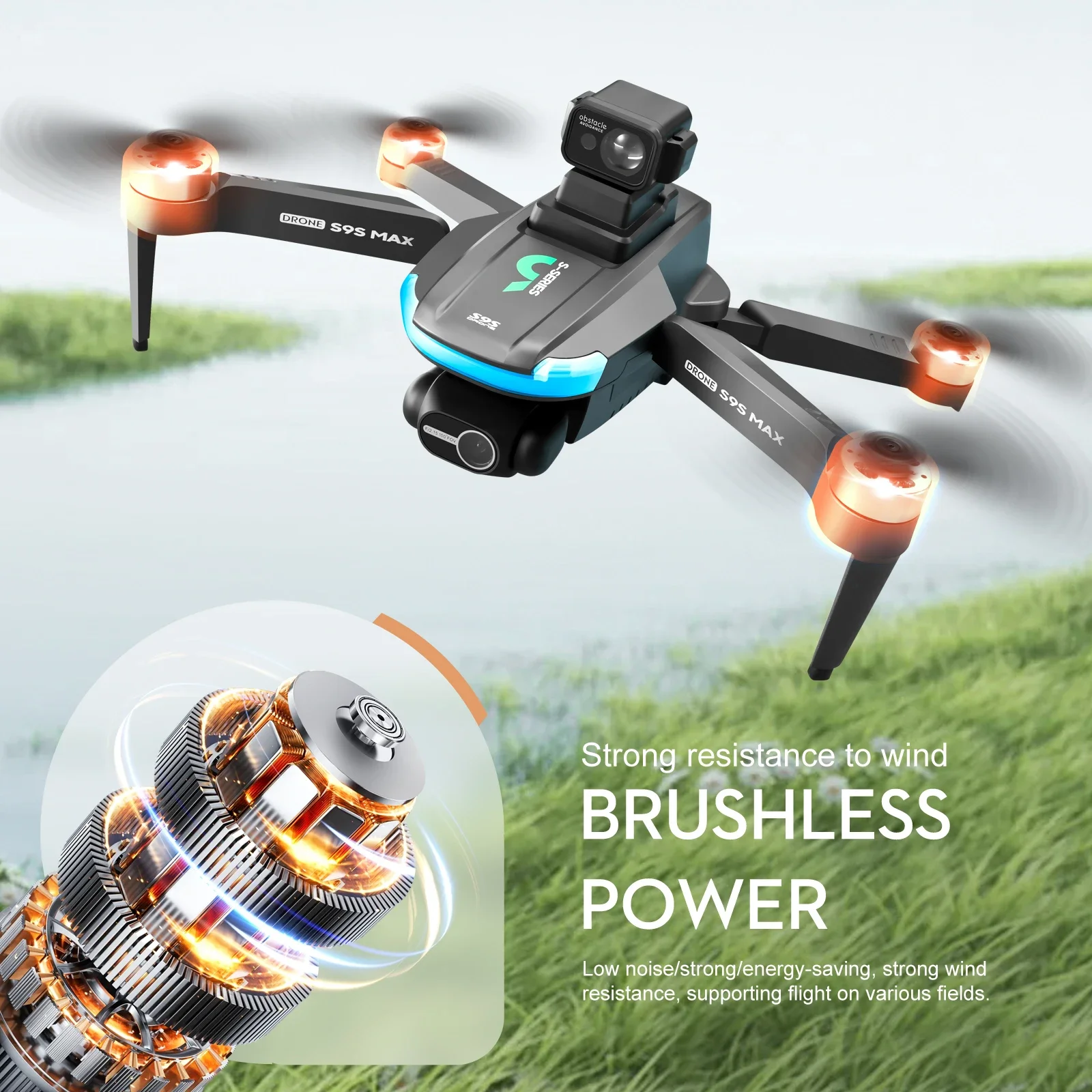 NEW S9S MAX MINI Drone 4K 2-Ax - огляд і ціна Drone Gps Module