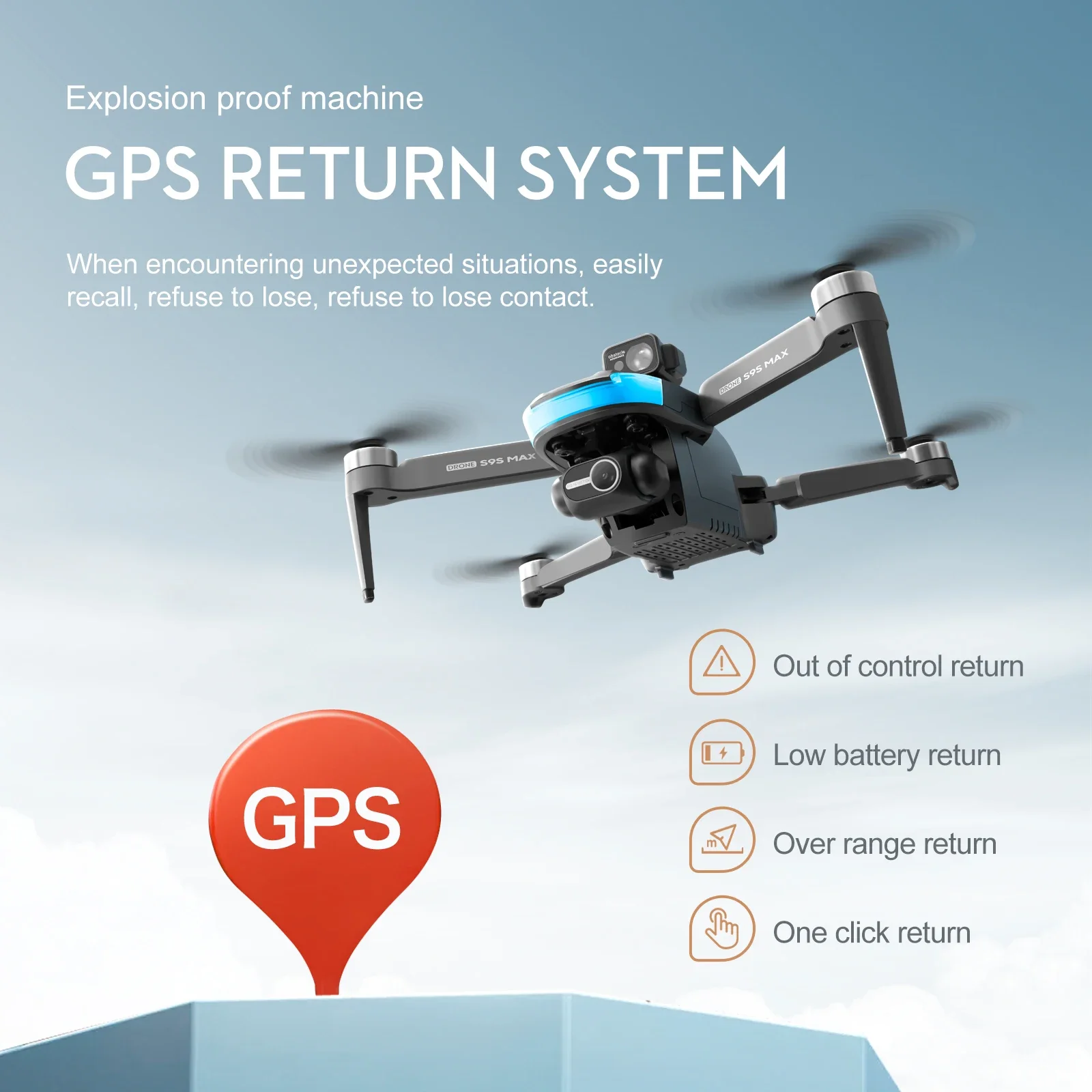 NEW S9S MAX MINI Drone 4K 2-Ax - огляд і ціна Drone Gps Module