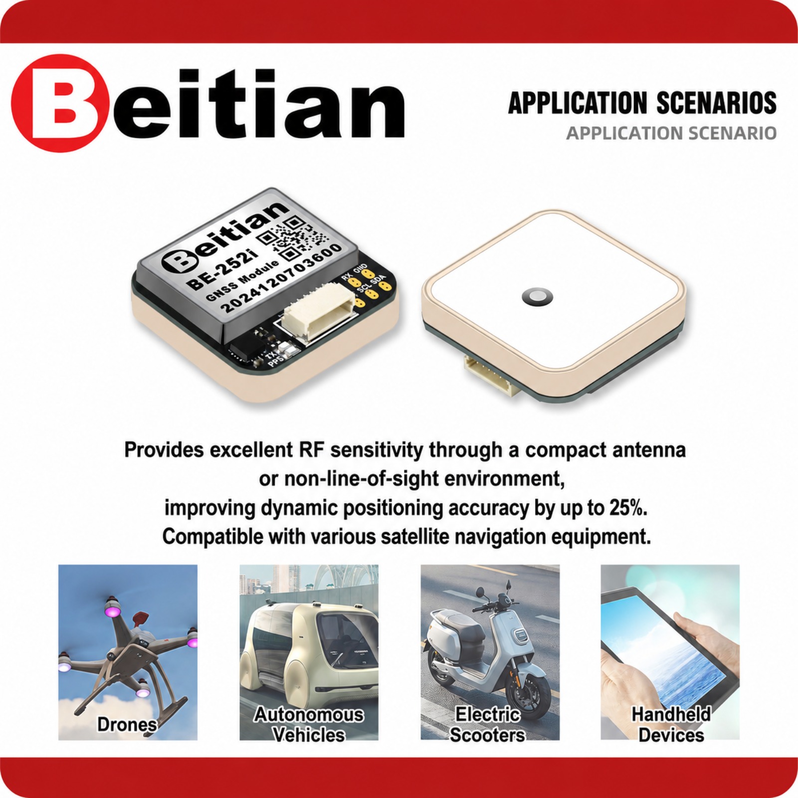Beitian M10 Triple Mode GNSS C - огляд і ціна Drone Gps Module